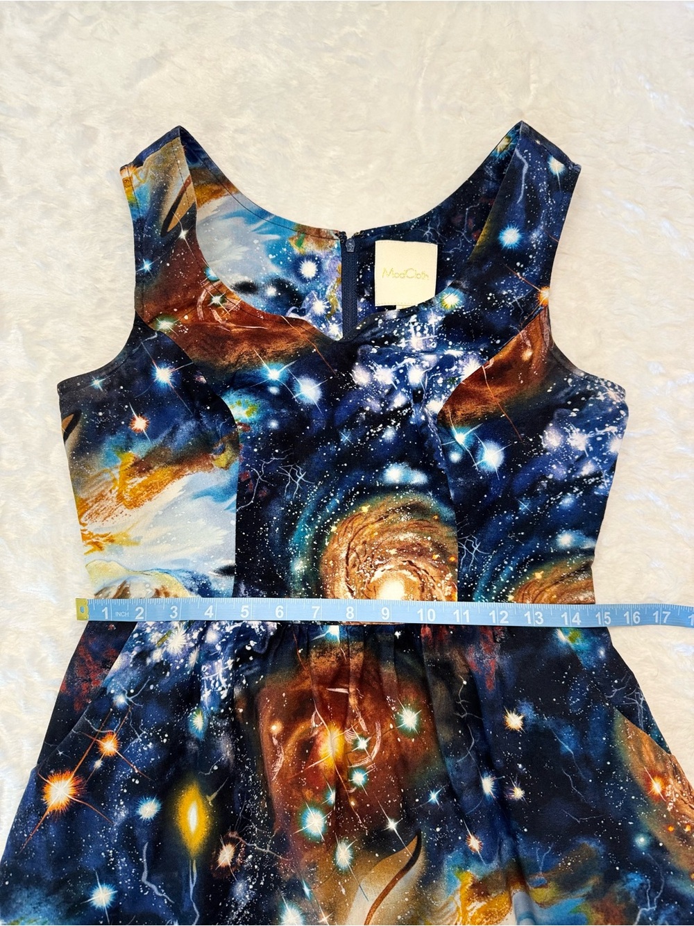 ModCloth Galaxy Print Sleeveless Skater Dress in Medium - Picture 17 of 17